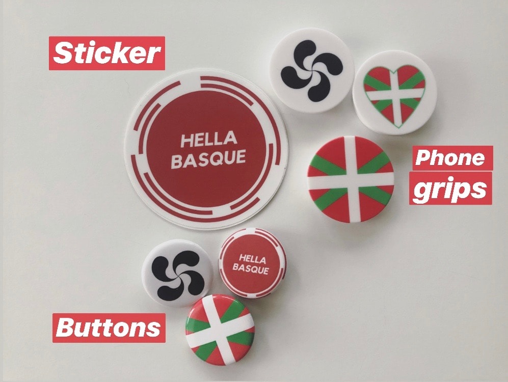 Basque Phone Grips Basque Buttons Basque Stickers